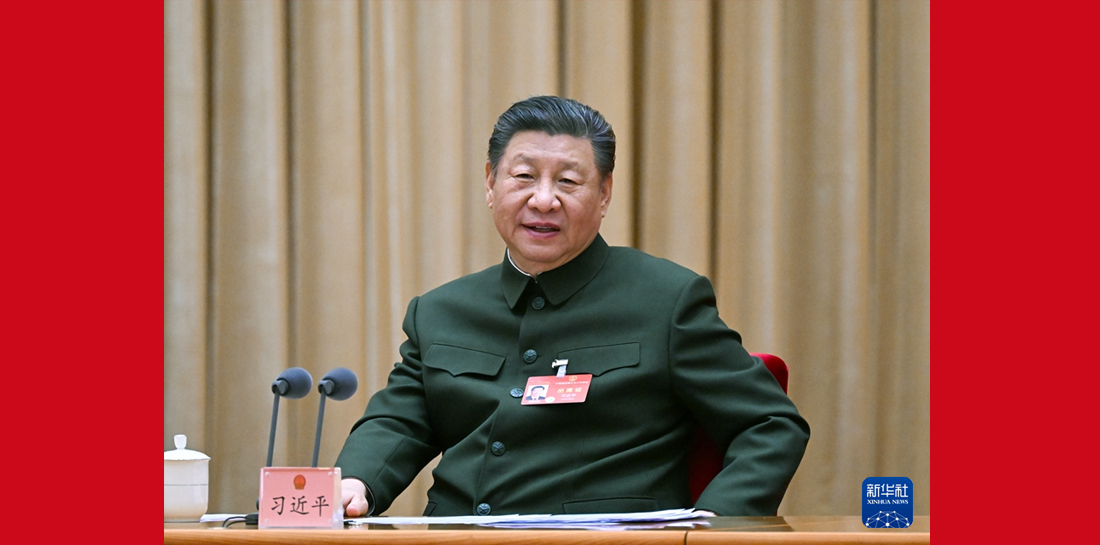 習(xí)近平出席解放軍和武警部隊代表團(tuán)全體會議