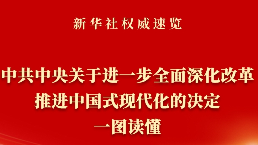  《中共中央關(guān)于進(jìn)一步全面深化改革、推進(jìn)中國(guó)式現(xiàn)代化的決定》一圖讀懂